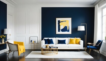 Photo interior modern design room 3d illustration