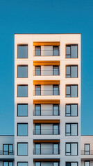 Modern sustainable architecture in urban setting