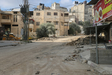Jenin after being destroyed by the Israeli occupation forces