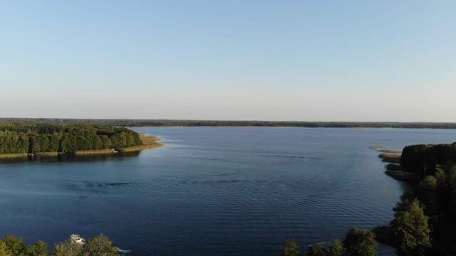 sunset over the lake