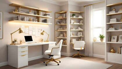 Fototapeta premium Photo interior modern design room 3d illustration