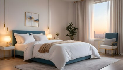 Photo interior modern design room 3d illustration