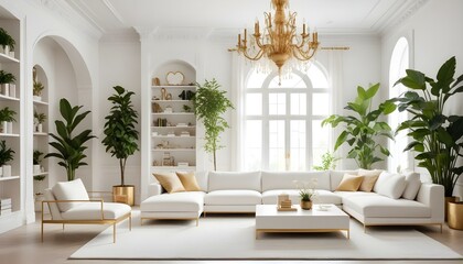 Photo interior modern design room 3d illustration