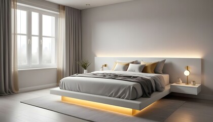 Photo interior modern design room 3d illustration