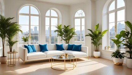 Photo interior modern design room 3d illustration