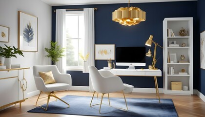 Photo interior modern design room 3d illustration