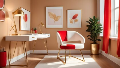 Photo interior modern design room 3d illustration
