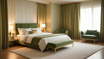 Photo interior modern design room 3d illustration
