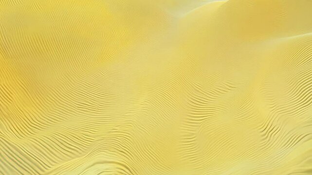 Beautiful abstract wave background with sponge texture effect, yellow colour rendered in 3d