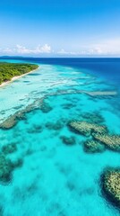 Obraz premium Aerial view of Great Barrier Reef, Australia