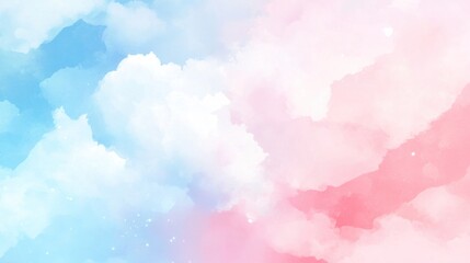 Abstract Watercolor Sky Background