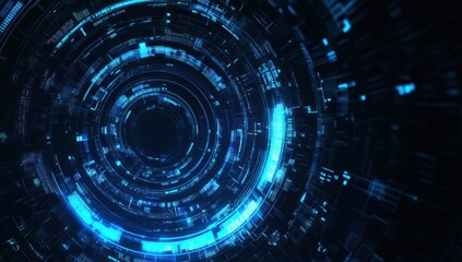 Fototapeta premium Abstract Digital Cyberpunk Interface Background
