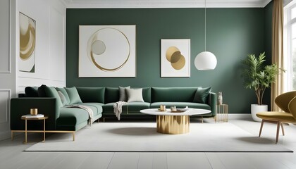 Photo interior modern design room 3d illustration