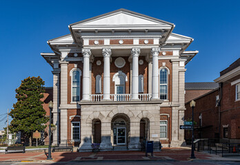 County government office in Hopkinsville, Kentucky. Christian county clerk building.