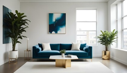 Photo interior modern design room 3d illustration