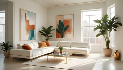 Photo interior modern design room 3d illustration