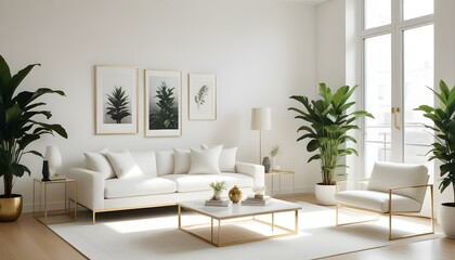 Photo interior modern design room 3d illustration