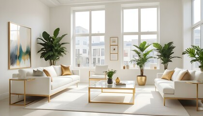 Photo interior modern design room 3d illustration