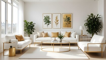 Photo interior modern design room 3d illustration