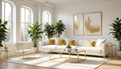 Photo interior modern design room 3d illustration