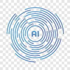 Unlock the Future of Technology with AI Iconography!. world of Artificial Intelligence with this unique and visually captivating AI icon. symbol of the future of innovation,Vector illustration concept