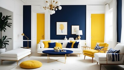 Photo interior modern design room 3d illustration