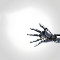 Fototapeta premium Technology concept, robot hand on white background