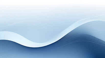 Obraz premium Wavy Blue Gradient Abstract Hero Background With Flowing Lines and Soft Curves