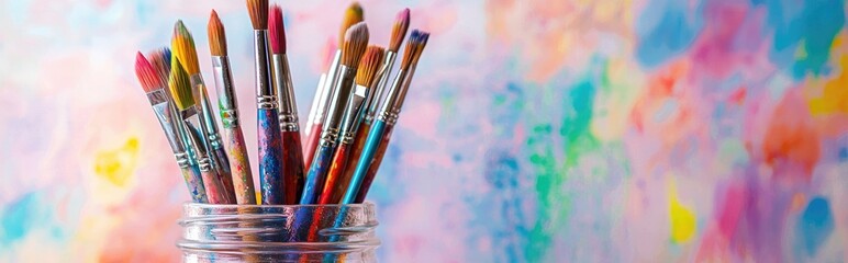 Fototapeta premium Exploring the Vibrant World of Painting: Essential Tools for Artistic Expression