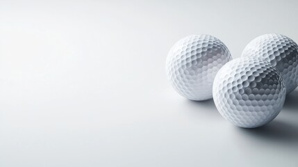 Engraved golf ball set, luxury sports gift, 3D illustration