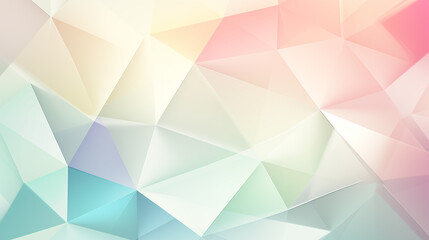 Obraz premium Multi-Pastel Abstract Geometric Mosaic With Soft Blue and Pink Elements