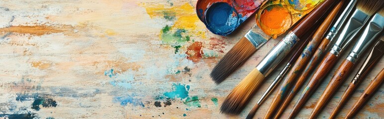 Fototapeta premium Discover the World of Painting: Essential Tools and Creative Inspiration for Artists