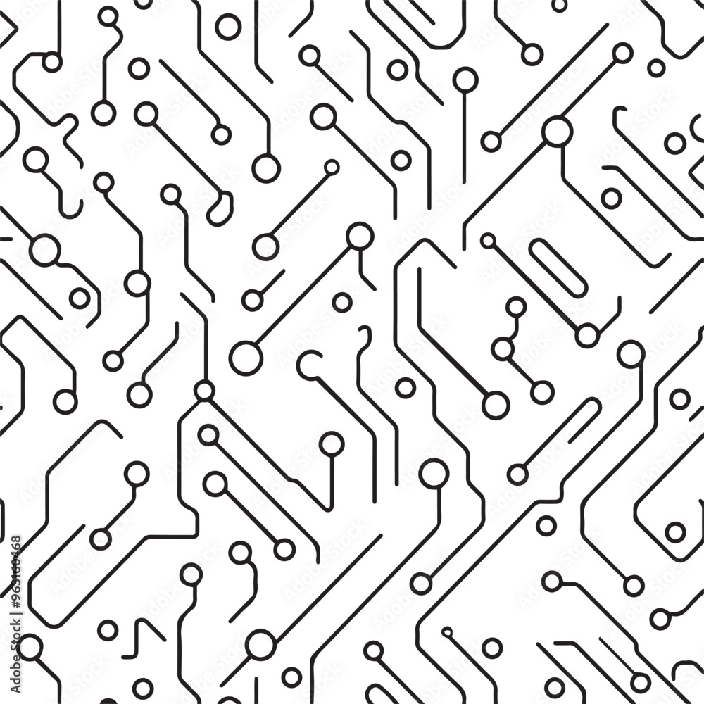 Poster digital technology circuit board background isolated vector texture