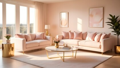 Photo interior modern design room 3d illustration