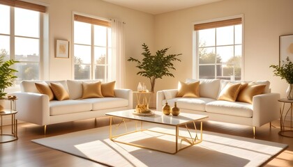 Obraz premium Photo interior modern design room 3d illustration