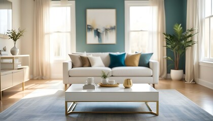 Photo interior modern design room 3d illustration