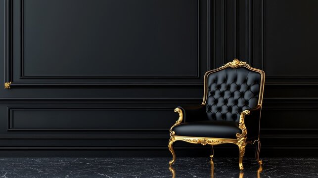 Customized furniture with rare engraved details, luxury design, 3D illustration