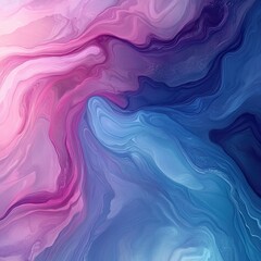 Obraz premium A vibrant abstract swirl of pink and blue colors, creating a soothing and dynamic visual perfect for modern designs.