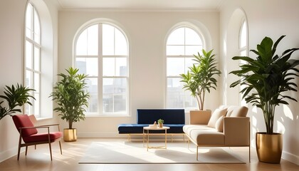 Photo interior modern design room 3d illustration