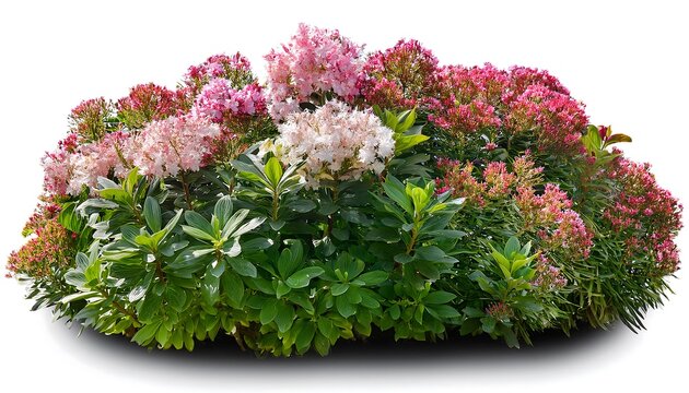 Clipping Path for Flowering Indoor Shrubs- - Indoor shrubs with blooms cut out with full dep