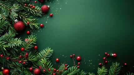 Green Christmas background