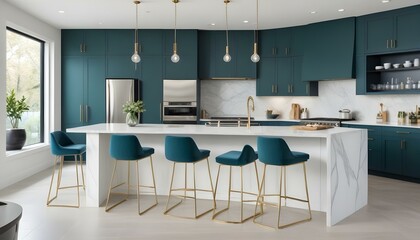 Photo interior modern design room 3d illustration