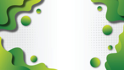 Green gradient abstract business card background