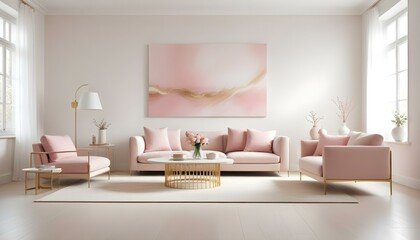 Photo interior modern design room 3d illustration