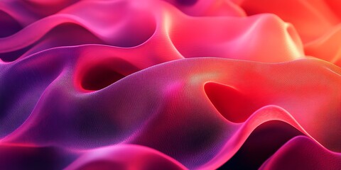 Obraz premium Abstract pink and red wave background.