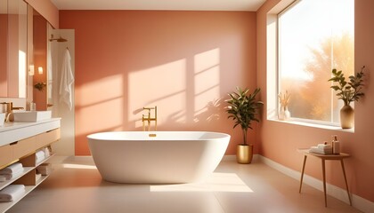 Photo interior modern design room 3d illustration