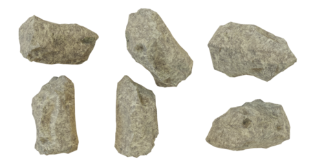 Six Raw, Uncut Opal Stones on a Black Background
