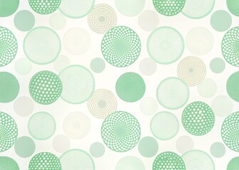 Delicate, overlapping mint green circles in subtle shades and textures create a soothing and calming pattern on a soft cream background, ideal for use in wellness and health-related designs.