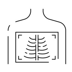 Health insurance, social responsibility. Medical check up and Medicine Hospital line icon