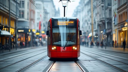 Fototapeta premium urban transport and network Wide angle visual for banners or advertisements : Generative AI